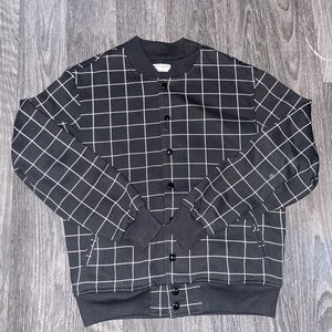 American apparel grid bomber jacket